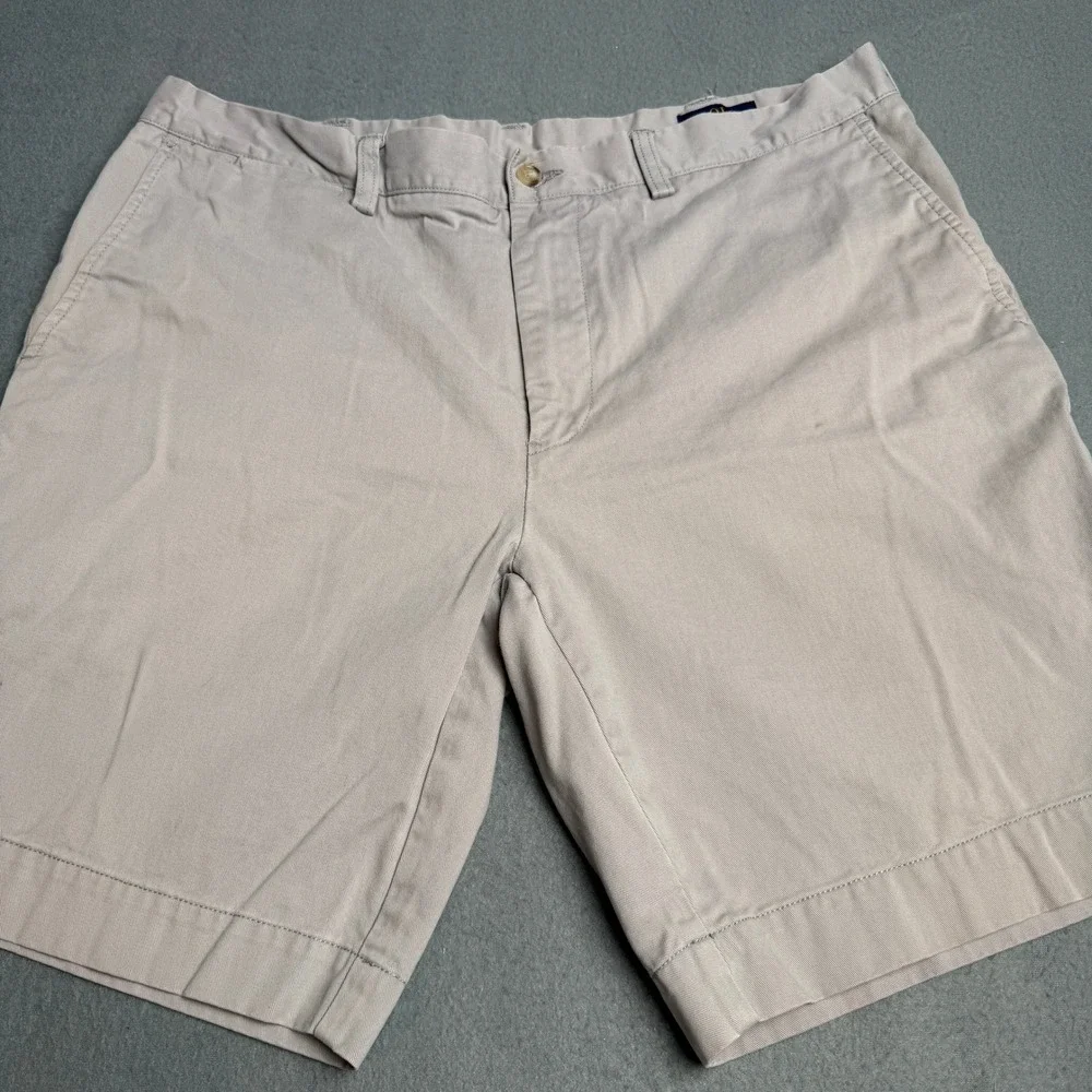 Polo Ralph Lauren Mens Classic Fit 9 Chino Shorts Tan Khaki Cotton Twill 38